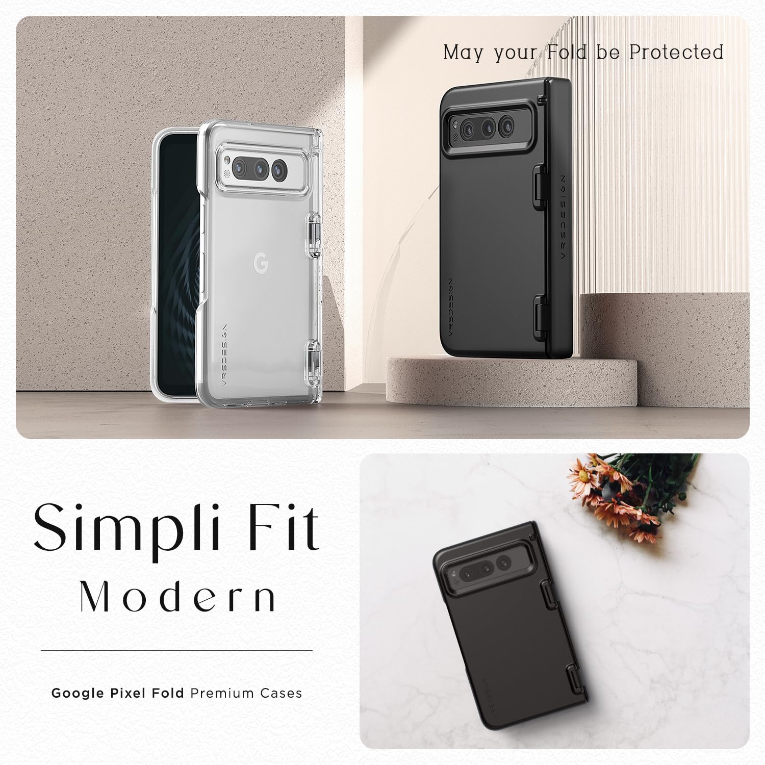 Amazon.co.jp: 【VRS】 Pixel Fold 対応 スリム ケース ヒンジカバー